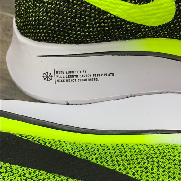 NIKE ZOOM FLY FLYKNIT black/black-volt-white - Picture 13 of 16
